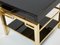 Black Lacquer and Brass 2-Tier Nightstands by Guy Lefevre for Maison Jansen, 1970s, Set of 2, Image 5
