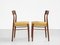 Mid-Century Danish Dining Chairs in Teak with New Fabric, 1960s, Set of 6, Image 5