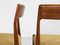 Dänische Mid-Century Esszimmerstühle aus Teak mit Neuem Bezug, 1960er, 6er Set 7