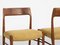 Dänische Mid-Century Esszimmerstühle aus Teak mit Neuem Bezug, 1960er, 6er Set 6