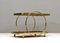 Bar Cart in Brass, Glass and Mirror in the Style of Milo Baughman, 1970s 6