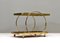 Bar Cart in Brass, Glass and Mirror in the Style of Milo Baughman, 1970s, Image 6