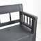 Vintage Hungarian Dark Grey Settle Bench 4