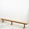 Long Vintage Wooden Church Pew Bench 1
