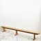 Long Vintage Wooden Church Pew Bench, Image 1