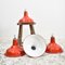 Red Enamel Pendant Light by Benjamin 2