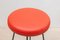 Black, Red and Blue Low Bar Stools, France, 1950s, Set of 3, Image 3