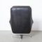 Black Leather Cracked Armchair, Image 4