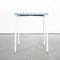 French Blue and White Metal 836.2 Garden Table, 1950s, Image 3