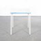 French Blue and White Metal 836.2 Garden Table, 1950s 6