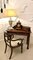 Tavolino vittoriano antico in legno di quercia intagliato, Immagine 3