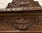Tavolino vittoriano antico in legno di quercia intagliato, Immagine 10