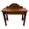 Antique Victorian Carved Oak Side Table 1