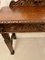 Tavolino vittoriano antico in legno di quercia intagliato, Immagine 5