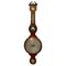 Großes antikes George III Banjo Barometer aus Mahagoni 1