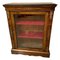 Antique Victorian Figured Walnut Inlaid Display Cabinet 1