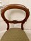 Antique Victorian Mahogany Balloon Back Chairs, Set of 4 10