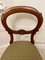 Antique Victorian Mahogany Balloon Back Chairs, Set of 4, Image 10