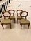 Antique Victorian Mahogany Balloon Back Chairs, Set of 4 3