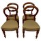 Antique Victorian Mahogany Balloon Back Chairs, Set of 4 1