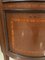 Antique Edwardian Mahogany Inlaid Bow Fronted Corner Display Cabinet 7