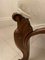 Sgabello antico vittoriano in legno di noce intagliato, Immagine 7