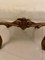 Sgabello antico vittoriano in legno di noce intagliato, Immagine 5