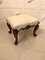 Antique Victorian Freestanding Carved Walnut Stool 6
