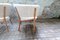 Mid-Century Modern Swedish Lounge Chairs in Sheepskin and Stained Wood, 1962, Set of 2, Image 9