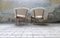 Mid-Century Modern Swedish Lounge Chairs in Sheepskin and Stained Wood, 1962, Set of 2 13