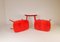 Swedish Stools in Lacquered Red Birch by Yngve Ekström Palle, 1970s 7