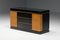 Black Lacquer and Teak Drawer Cabinet by Pierre Cardin, 1970s 2