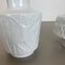 Op Art Biscuit Porcelain Vases from Edelstein Bavaria, Germany, 1970s, Set of 2, Image 10