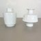 Op Art Biscuit Porcelain Vases from Edelstein Bavaria, Germany, 1970s, Set of 2, Image 2