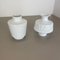 Op Art Biscuit Porcelain Vases from Edelstein Bavaria, Germany, 1970s, Set of 2 3