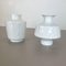 Op Art Biscuit Porcelain Vases from Edelstein Bavaria, Germany, 1970s, Set of 2 4