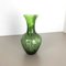 Large Vintage Pop Art Green Vase from Opaline Florence, Italy 3