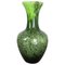 Große grüne Vintage Pop Art Vase von Opaline Florence, Italien 1