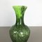 Large Vintage Pop Art Green Vase from Opaline Florence, Italy 7