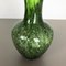 Large Vintage Pop Art Green Vase from Opaline Florence, Italy 5