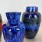 Vintage Fat Lava Pottery Vases from Scheurich, Germany, 1970s, Set of 5 9