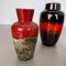 Vintage Fat Lava Pottery Vases from Scheurich, Germany, 1970s, Set of 5 4