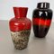 Vintage Fat Lava Pottery Vases from Scheurich, Germany, 1970s, Set of 5, Image 4