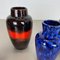 Vintage Fat Lava Pottery Vases from Scheurich, Germany, 1970s, Set of 5 5