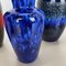 Vintage Fat Lava Pottery Vases from Scheurich, Germany, 1970s, Set of 5 8