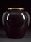 Black Glazed Ceramic Vases with Gold Design, Set of 3, Image 6
