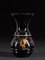 Black Glazed Ceramic Vases with Gold Design, Set of 3, Image 8