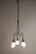 Mid-Century Italian Black and Gold Chandelier Attributed to Stilnovo, 1950 2