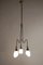 Mid-Century Italian Black and Gold Chandelier Attributed to Stilnovo, 1950, Image 2