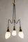 Mid-Century Italian Black and Gold Chandelier Attributed to Stilnovo, 1950 4